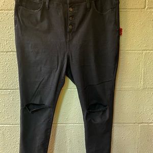 Madewell ripped knee jeans sz 18 s / 34